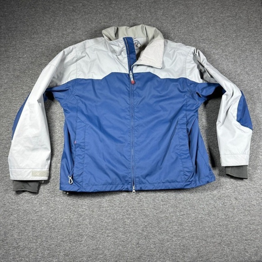 K2 Outerwear Zip Front Snowboarding Skiing Jacket Womens Large‎ L Blue Gray